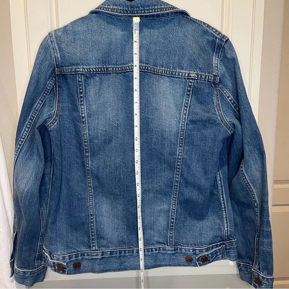 Madewell Classic Women's Medium Denim Jean Jacket Blue EUC - Picture 4 of 11